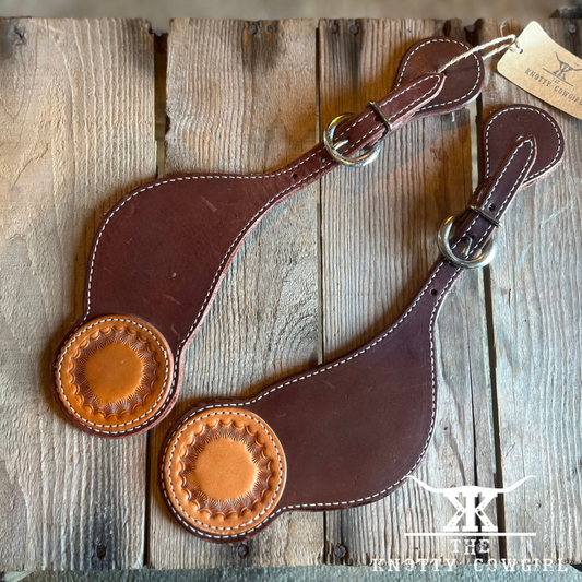 Western Rawhide Cowboy Spur Straps