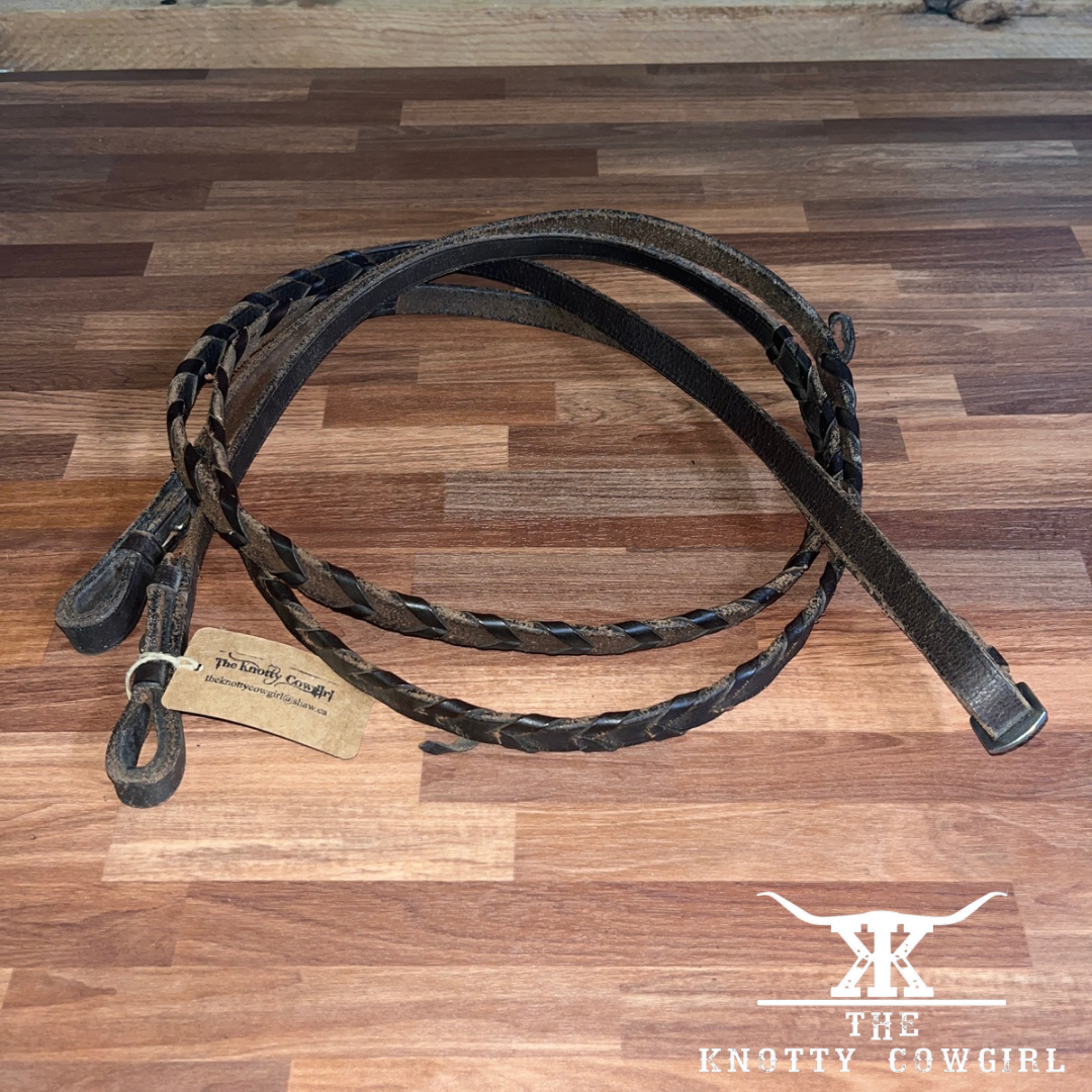 English Braided Reins DB