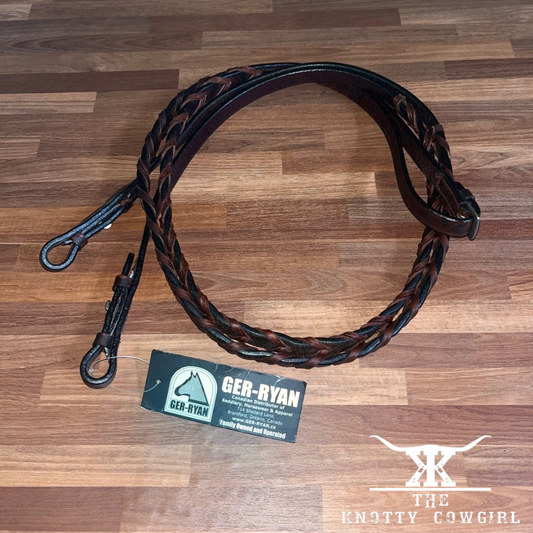 Ger-Ryan Chestnut Braided Reins