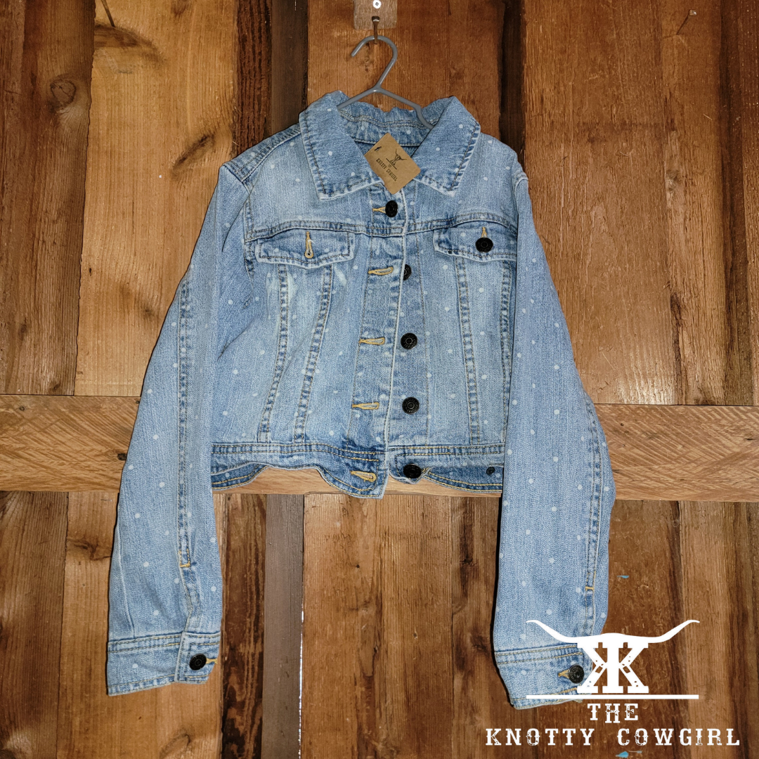 Sz  7-8 Kids Cherokee  Bleached Jean Jacket