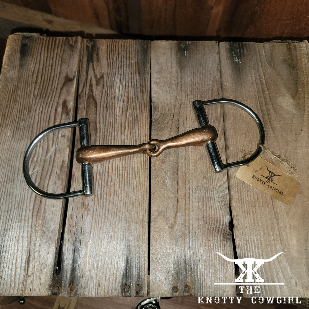 5" Copper D Ring Snaffle Bit