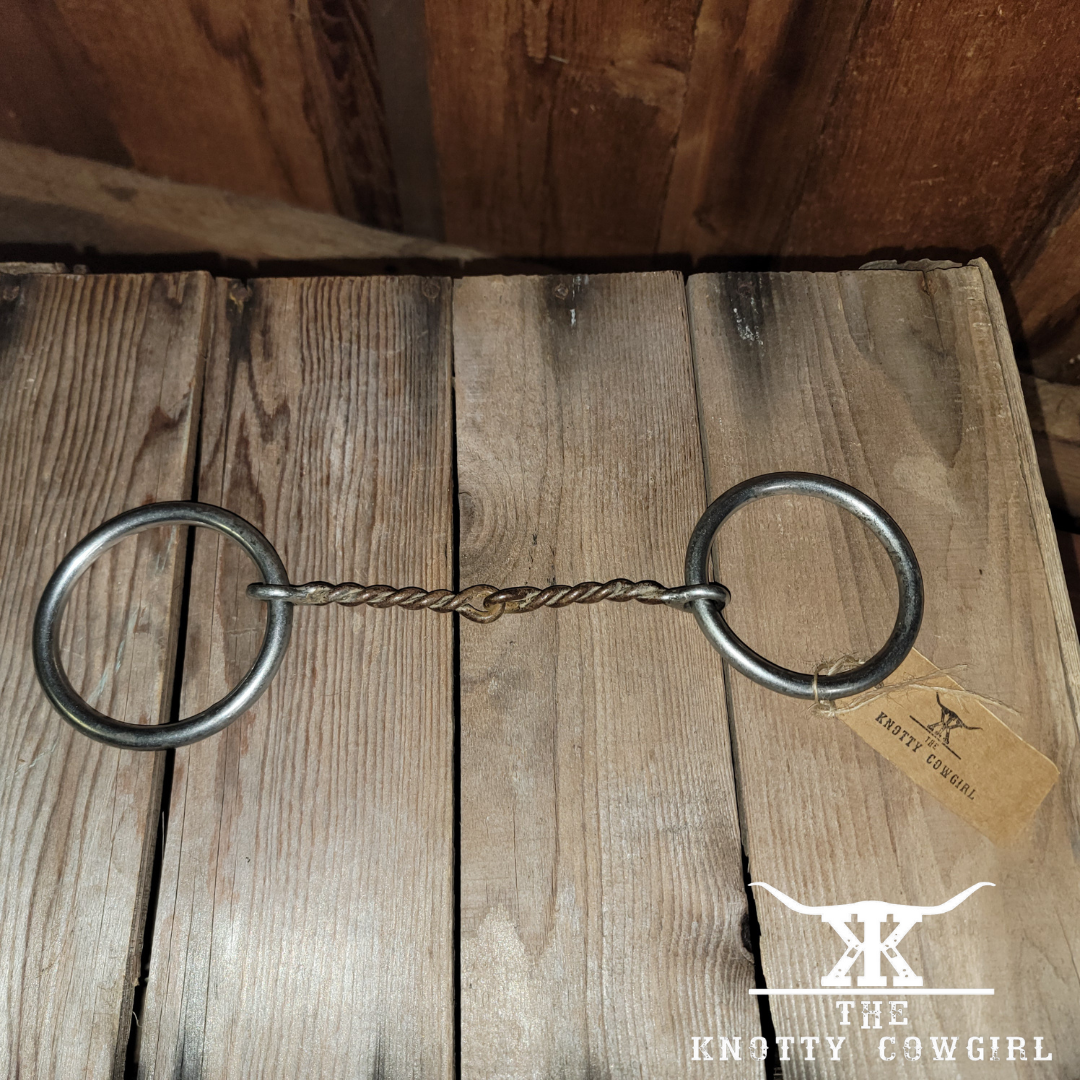 5.5" Loose Ring Twisted Snaffle Bit