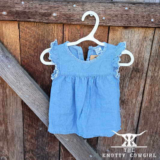 Sz 18M Kids Carter Denim Dress