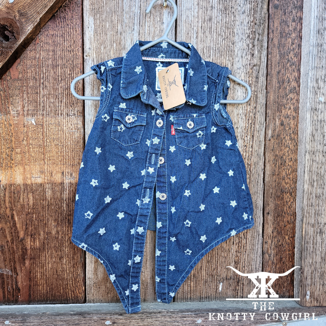 Sz 12Mo Kids Levis Denim Star B/U S/L Shirt