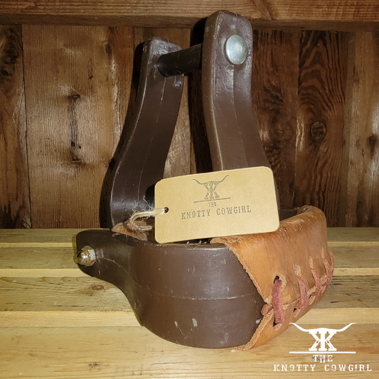 Brown Plastic Western Stirrups