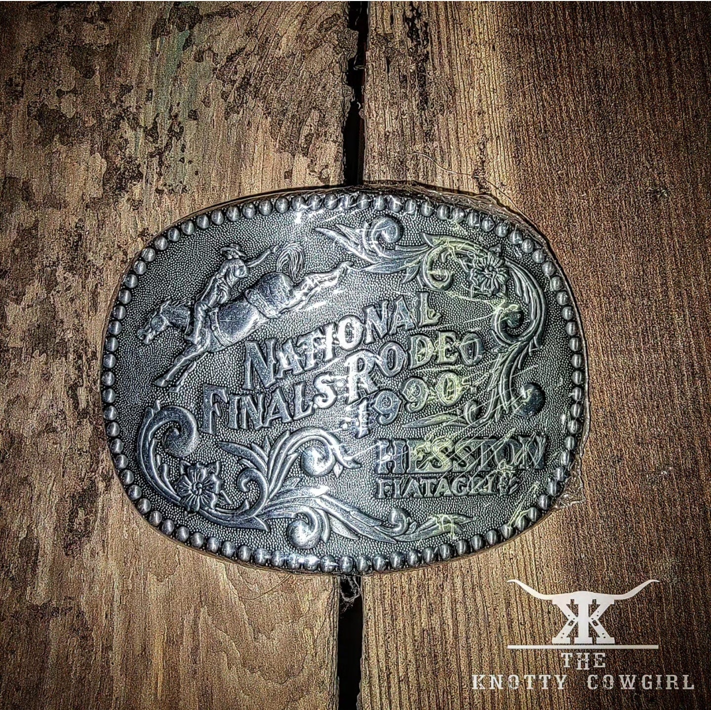 1990 Hesston NFR Belt Buckle