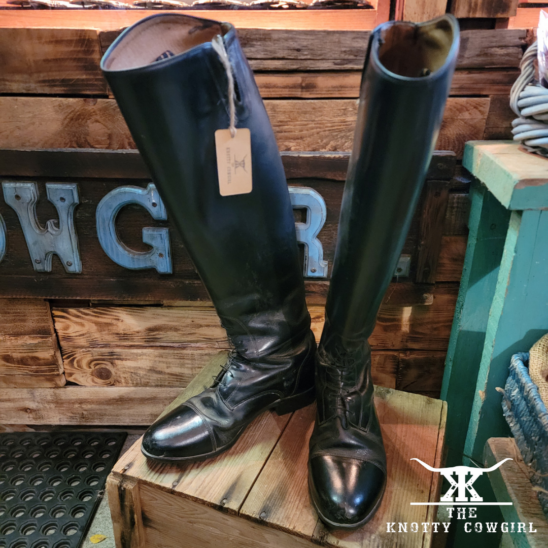 Blk Ariat Heritage Field Boots