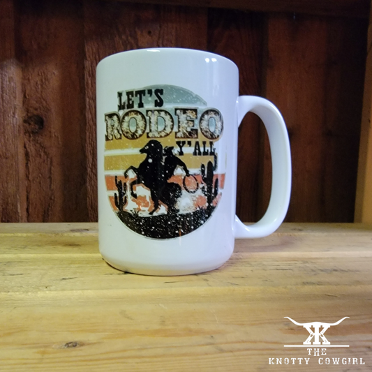 15 oz Lets Rodeo Yall Mug