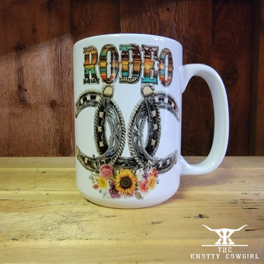 15 oz Rodeo Horseshoe Mug