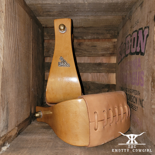 Wooden Western Barrel Racing Stirrups