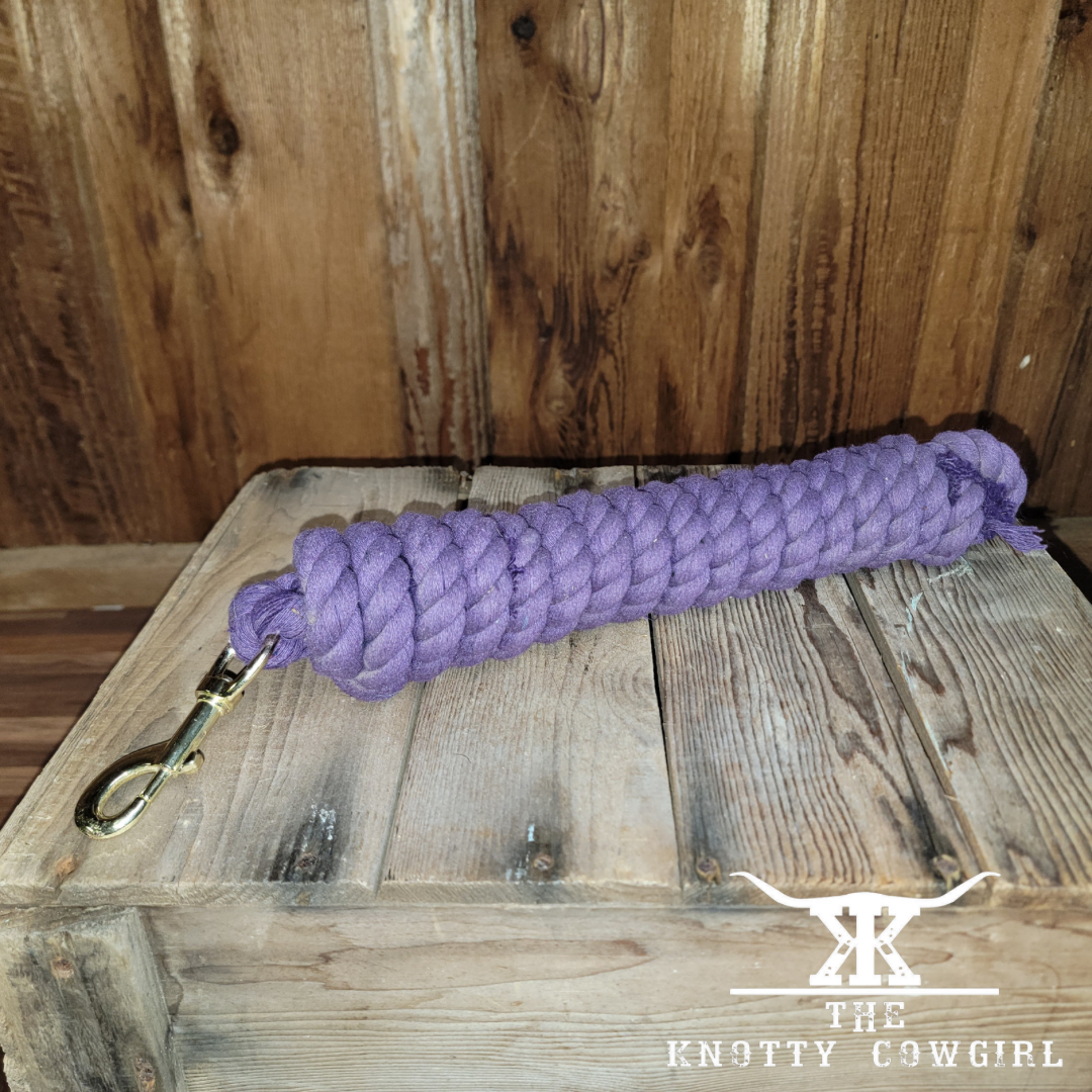 Purple Cotton Lead Rope